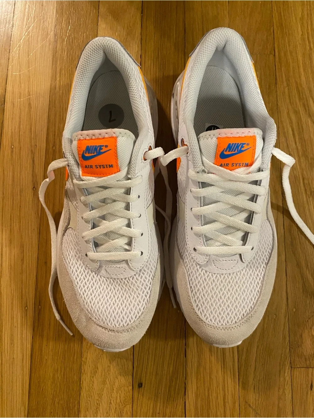 NEW Nike Air Max Systm (GS) Youth White Total Orange Phantom